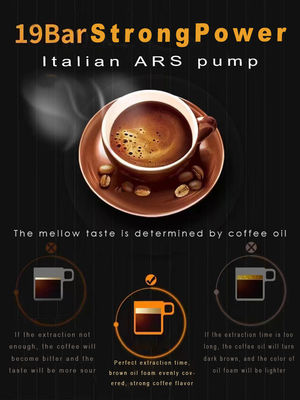 Caffettiera espresso a casa a 220V con alimentazione automatica e serbatoio in acciaio inossidabile