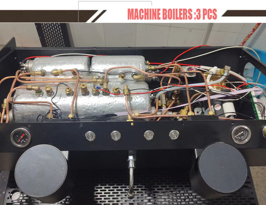 6.8Kw Commercial Semi-Automatic Double Group Espresso Coffee Machine con Triple Boiler