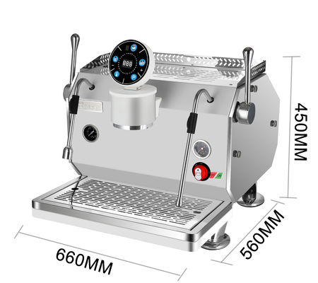 Caffettiera espresso commerciale a gruppo singolo con controllo tattile 220V