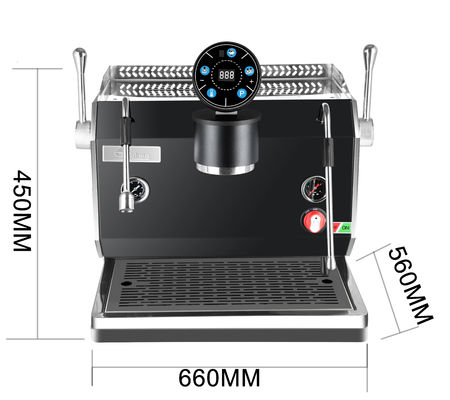 Caffettiera espresso commerciale a gruppo singolo con controllo tattile 220V