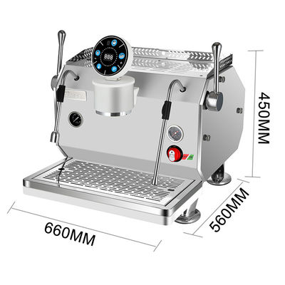 Macchina da caffè espresso semiautomatica programmabile con design italiano
