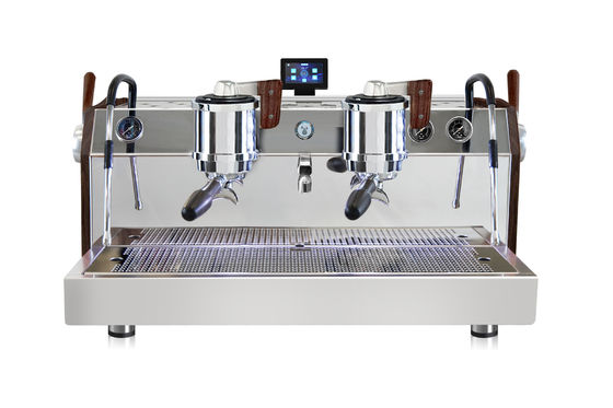 Caffettiera espresso elettrica commerciale a doppia testa - doppia caldaia capacità 11L 2L 2L
