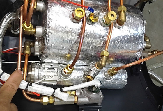 Caffettiera espresso elettrica commerciale a doppia testa - doppia caldaia capacità 11L 2L 2L