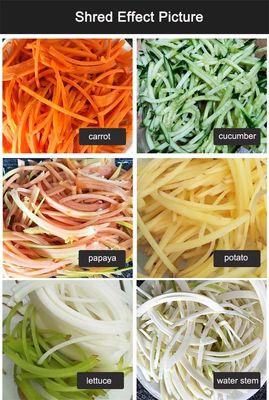 100 kg/20 min Efficienza del lavoro Macchina per tagliare verdure per carote, patate, cetrioli e cipolle