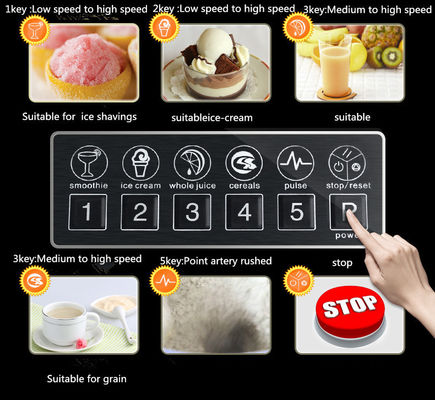 Blender per frullati a basso rumore con motore di rame puro