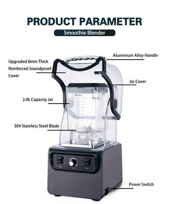 8 Impostazioni di velocità Logo personalizzato Mixer commerciale per smoothie machine