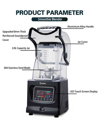 Mixer professionale per la lavorazione degli alimenti con copertura insonorizzata di 8 mm di spessore e tensione 220V